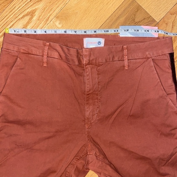 NWT Anthropologie Brand Sundry Roll Up Trouser with Trim size 30 - Picture 12 of 12